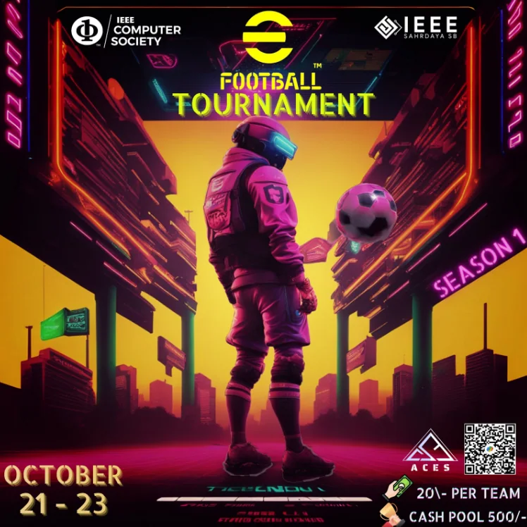 IEEE Computer Society eFootball tournament poster