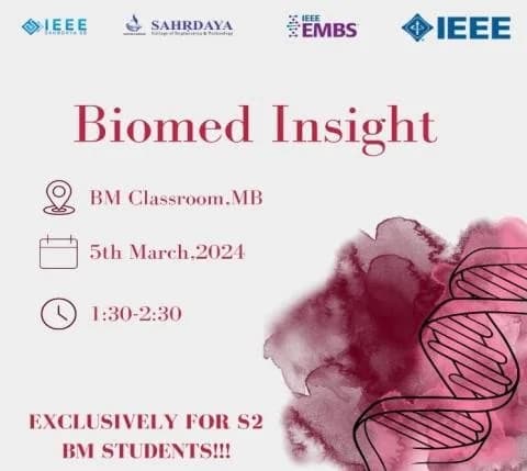 Event poster for BioMed Insight