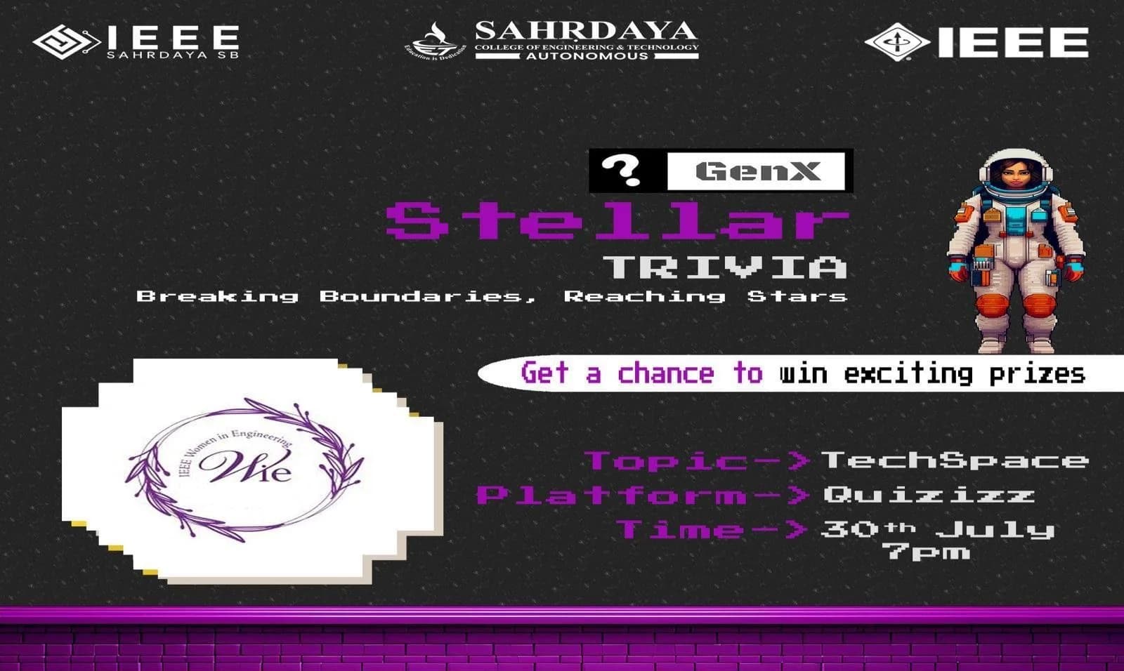 Event poster for GenX: Stellar