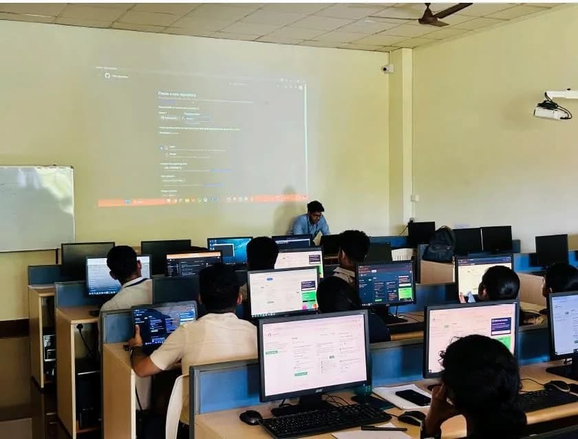 A photo from Git and GitHub Workshop