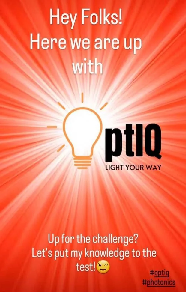 Event poster for Optiq: Online Quiz