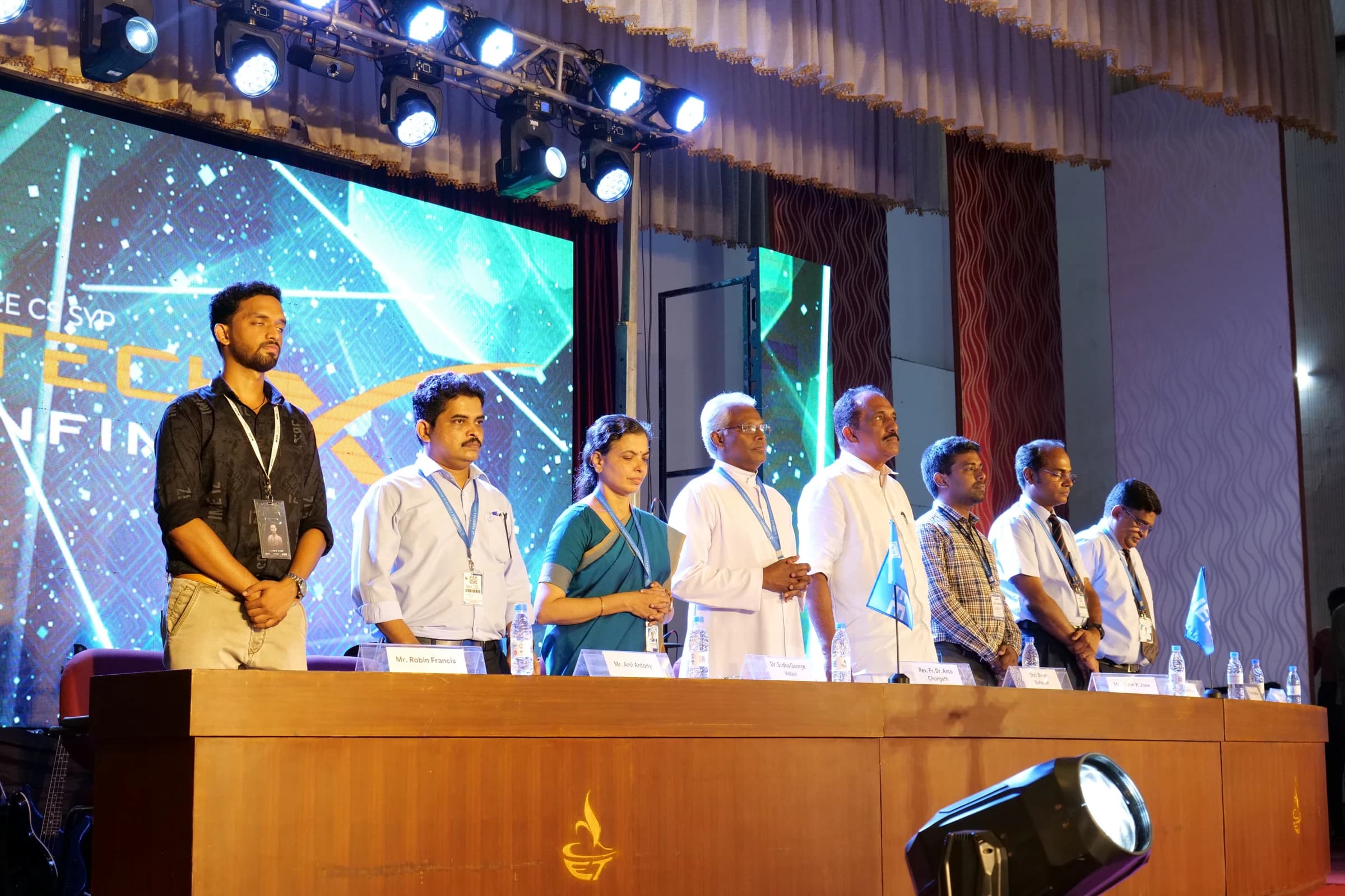 Robin Francis and invited guests on stage at the TechX Infinia 2024 inauguration