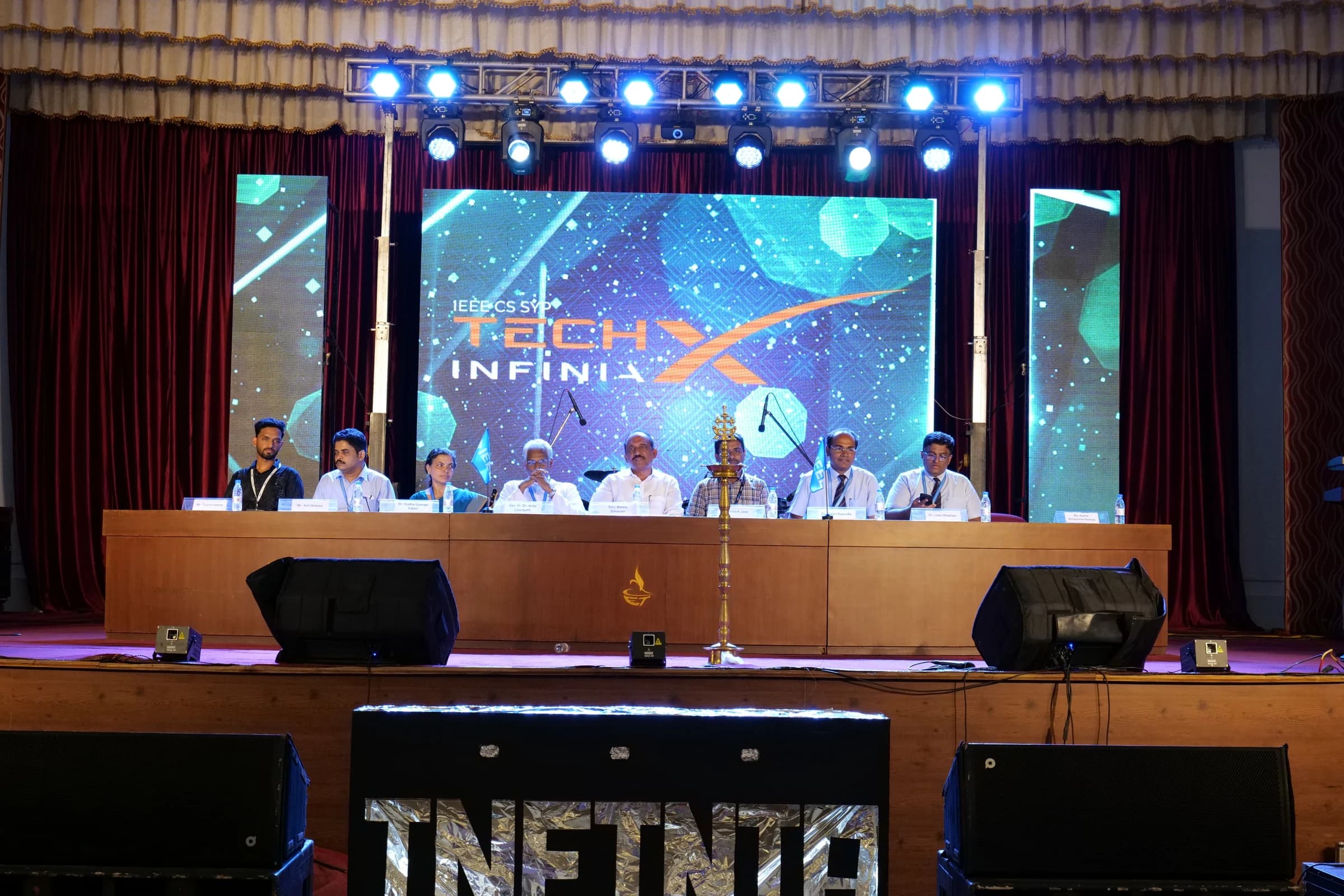 Invited guests seated on the TechX Infinia 2024 inauguration stage