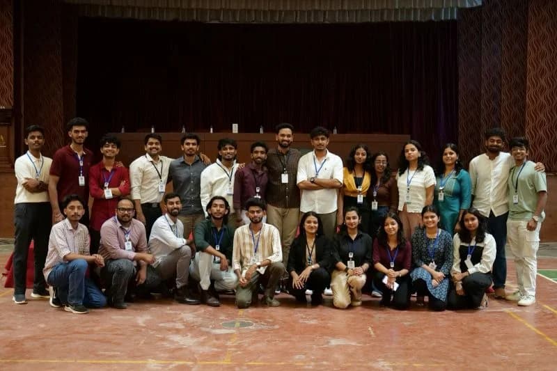 The INCLUCODE 2026 team on stage after the accessibility buildathon