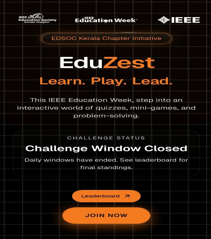 The EDUZEST online challenge platform at the close of IEEE Education Week 2026
