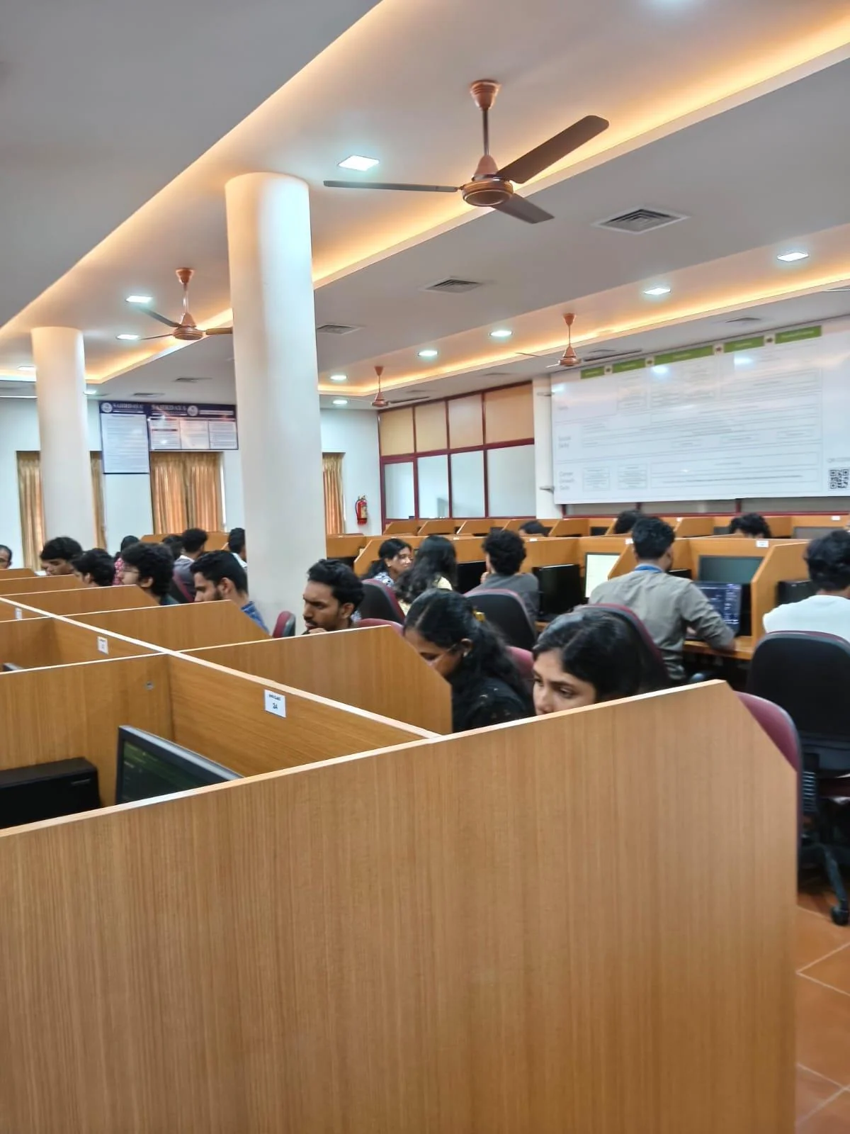Students attending the WiTech AI agents workshop at Sahrdaya College of Engineering and Technology
