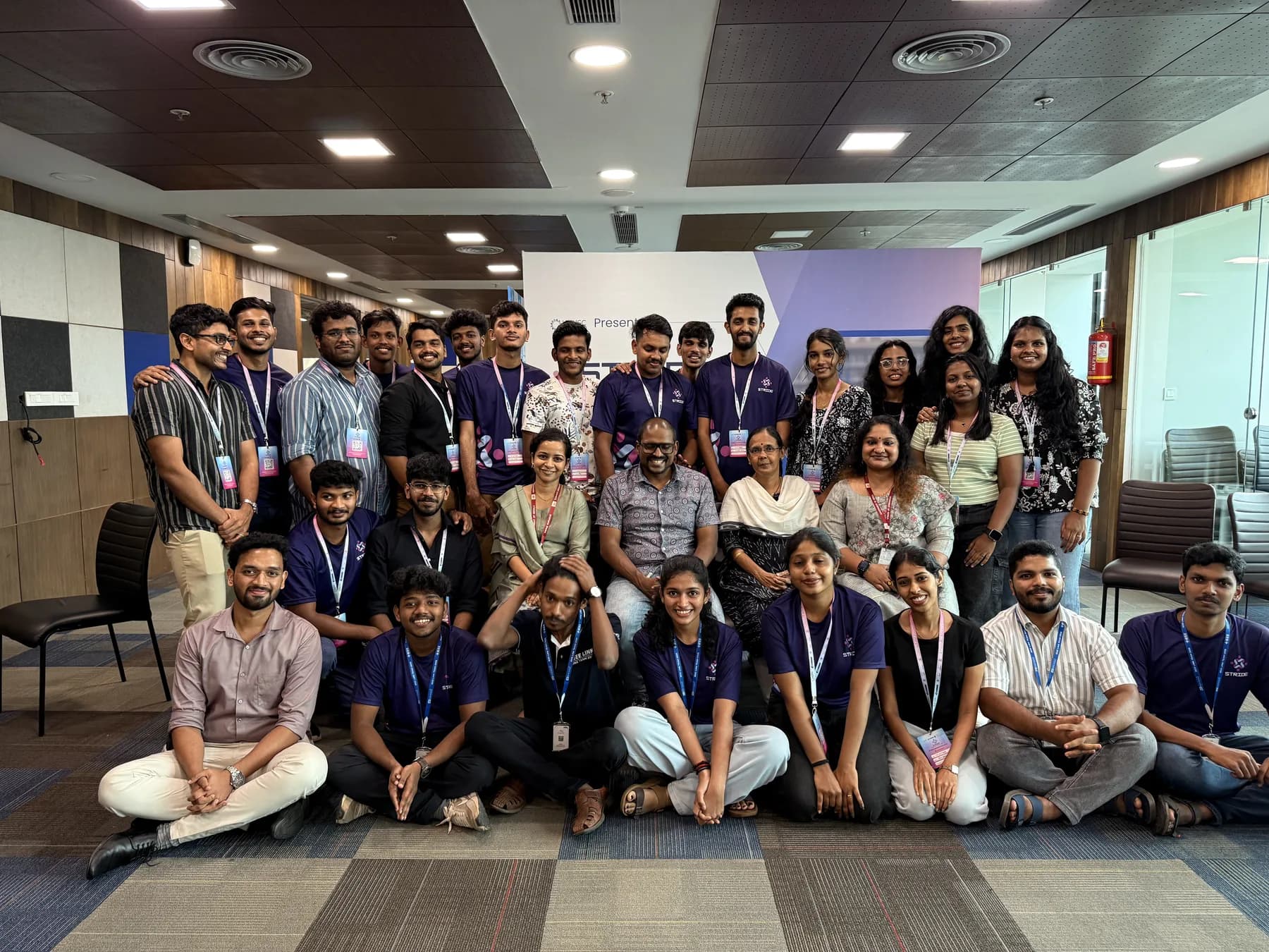 Group photo after a technology and innovation session
