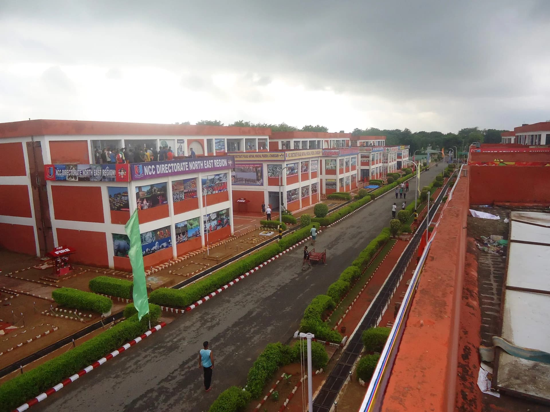 The Thal Sainik Camp grounds in Delhi with NCC Directorate pavilions from across India