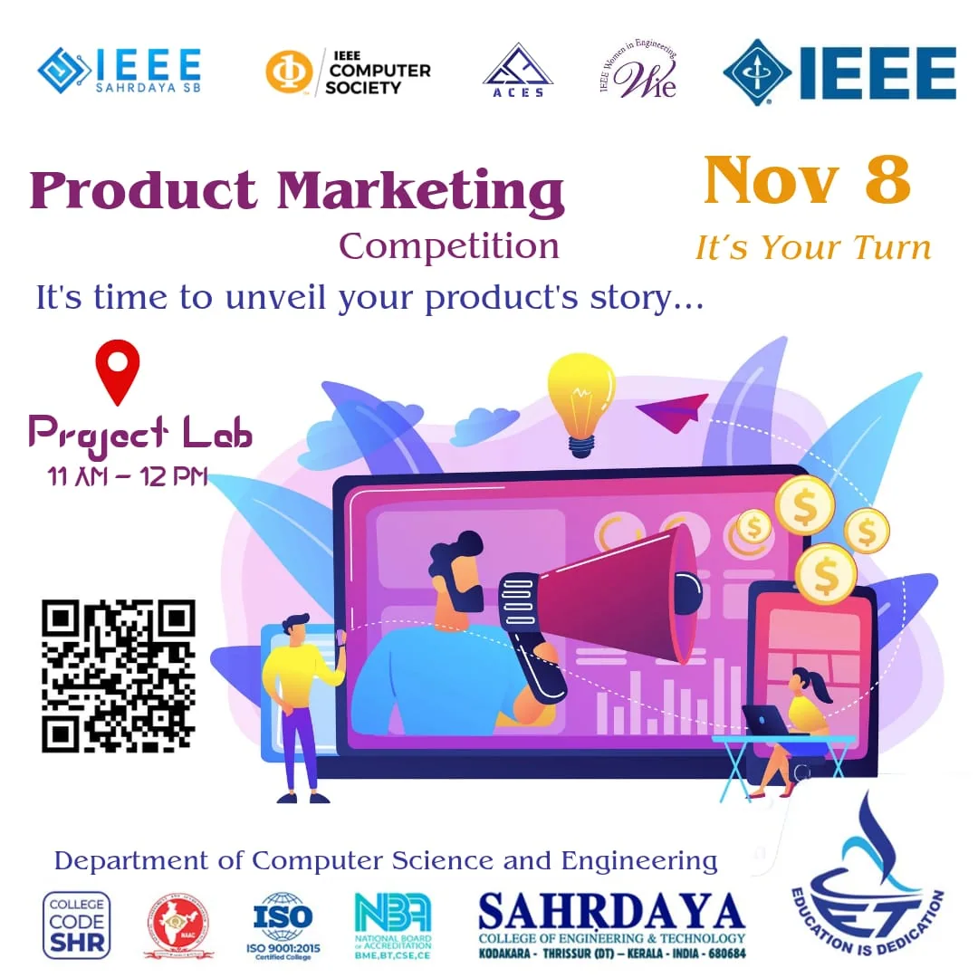 Event poster for the product marketing competition
