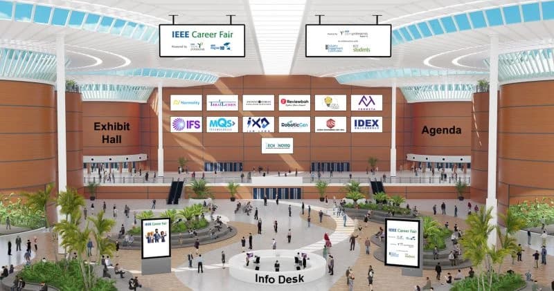 The virtual exhibition hall of the IEEE International Career Fair 2025